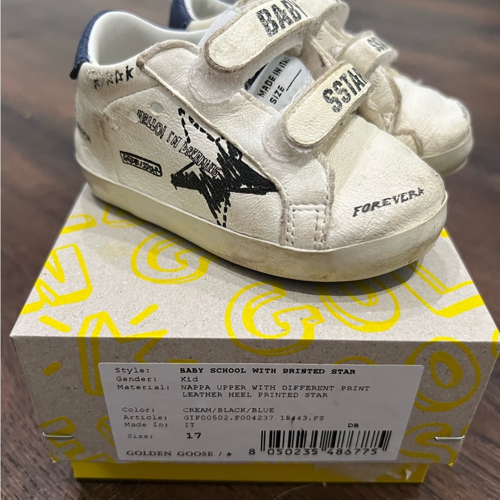 Golden Goose Baby Sneakers size 2 (eu 17)